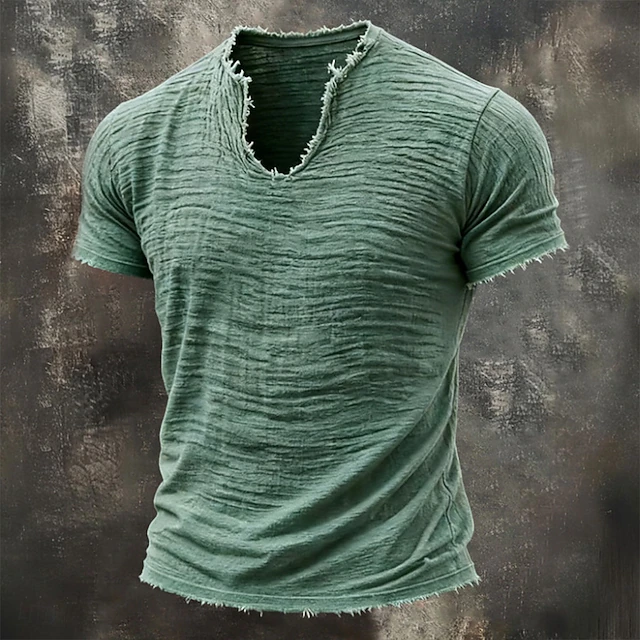 Wyatt | Robust Notch-Neck T-shirt