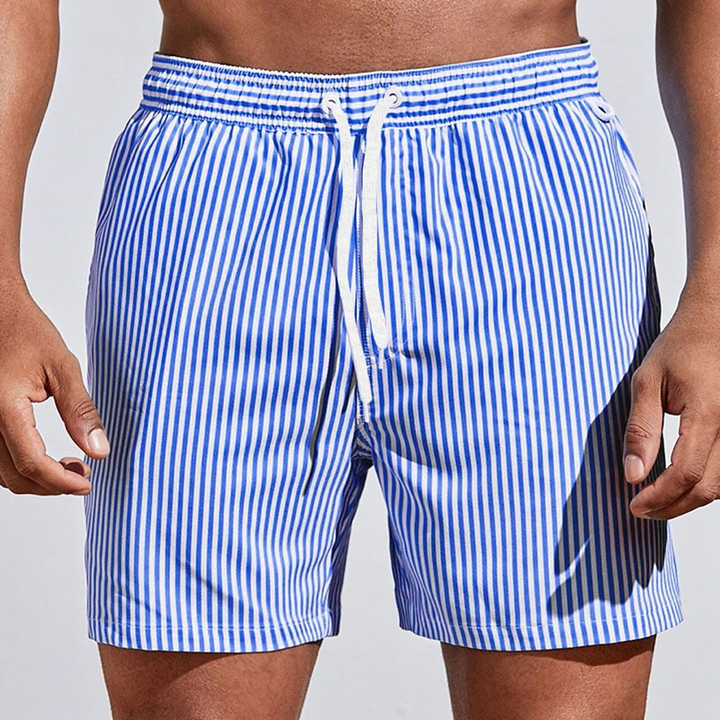 Wyatt | Raffinerade Randiga Badshorts