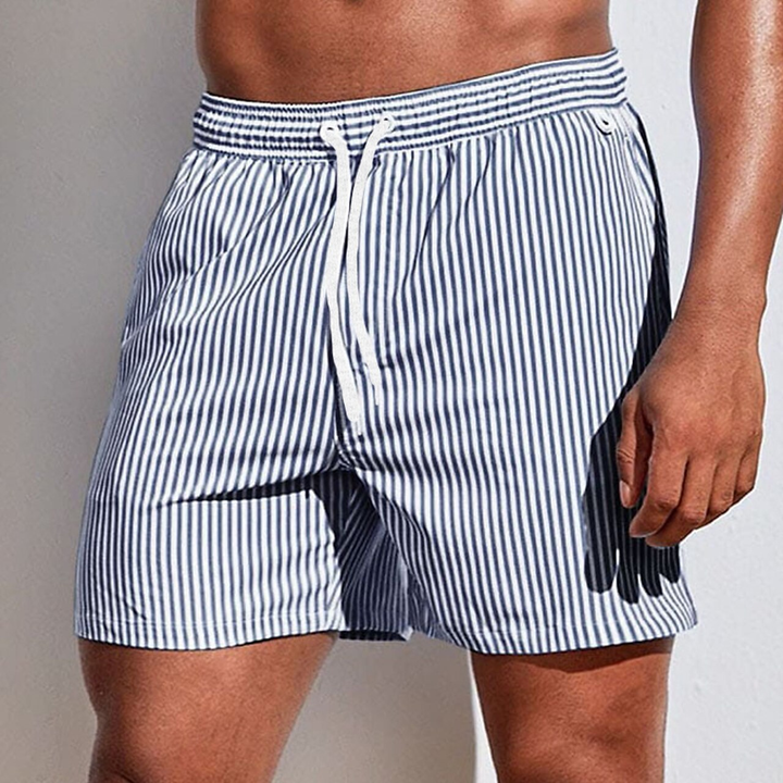 Wyatt | Raffinerade Randiga Badshorts