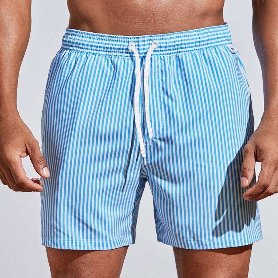 Wyatt | Raffinerade Randiga Badshorts