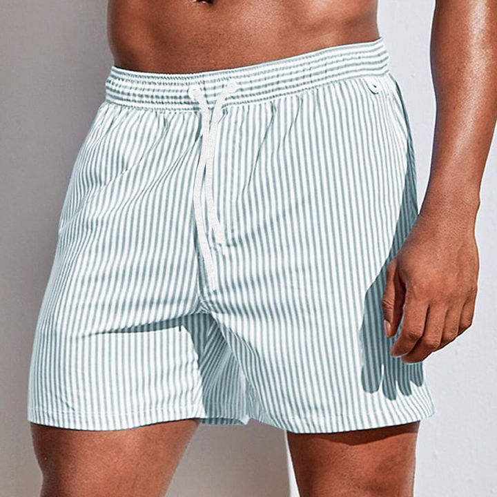 Wyatt | Raffinerade Randiga Badshorts