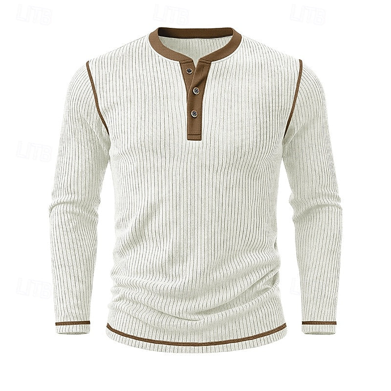 Jared | Ribbade Henley Skjorta