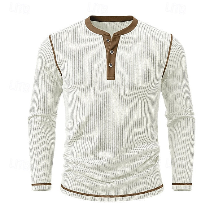 Jared | Ribbade Henley Skjorta