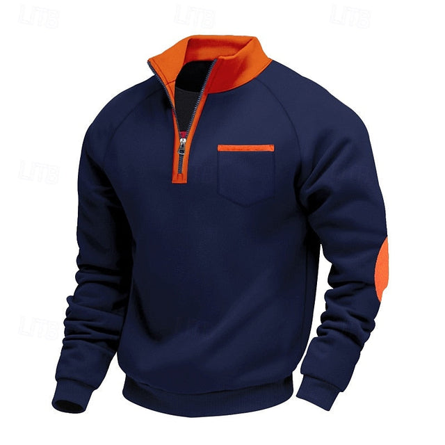 Keith | Quarter-Zip Färgblock Pullover