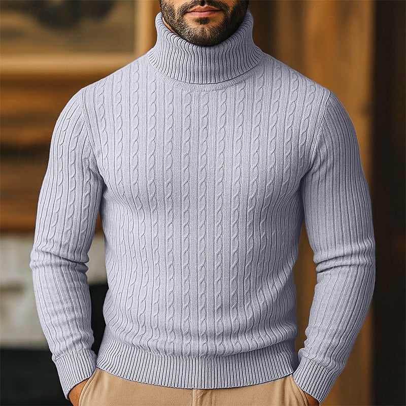 Rupert | Kabelstickad Polotröja