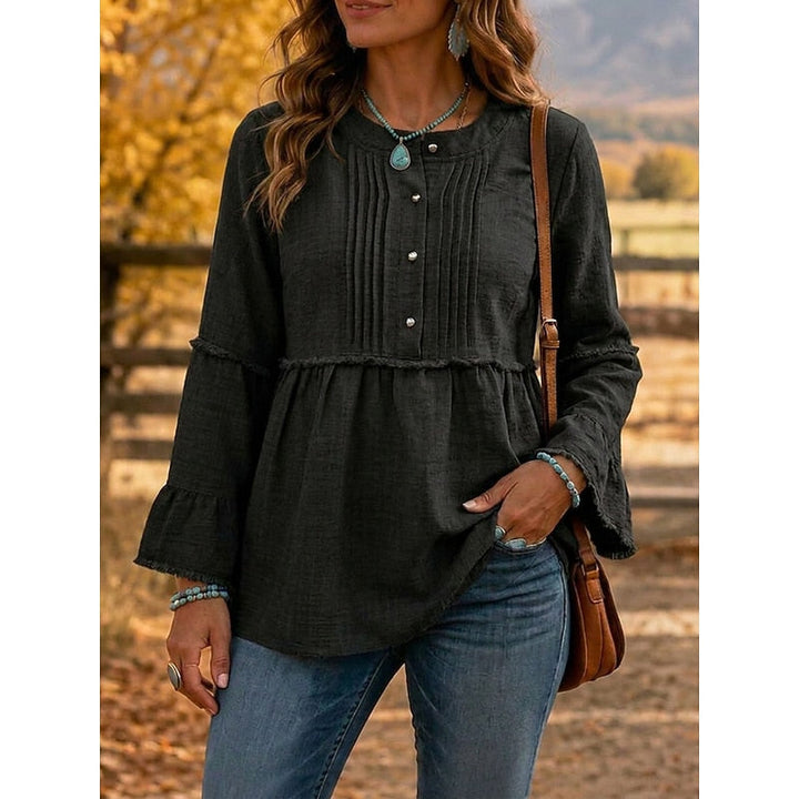 Rosalyn | Piffad Peplum Blus