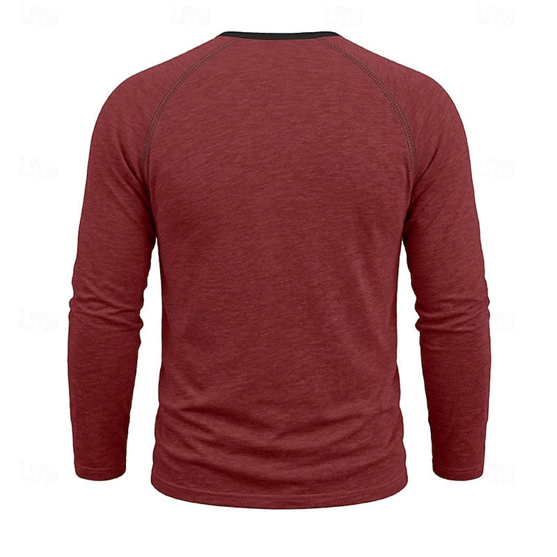 Owen | Klassisk Button Henley Skjorta