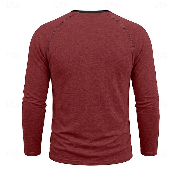Owen | Klassisk Button Henley Skjorta