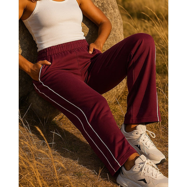 Maisie | Avslappnade Joggers med Sidostrand