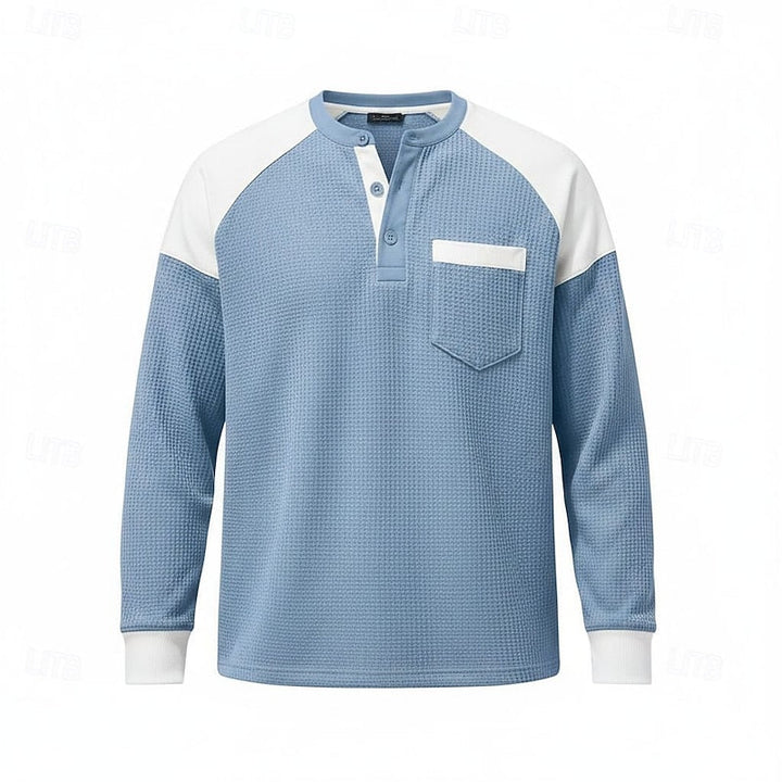 Ellison | Färgblock Långärmad Henley