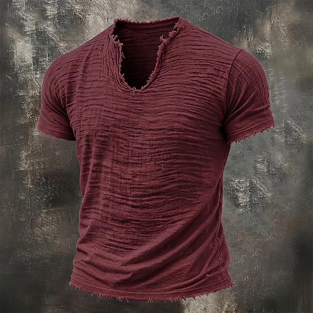 Wyatt | Robust Notch-Neck T-shirt