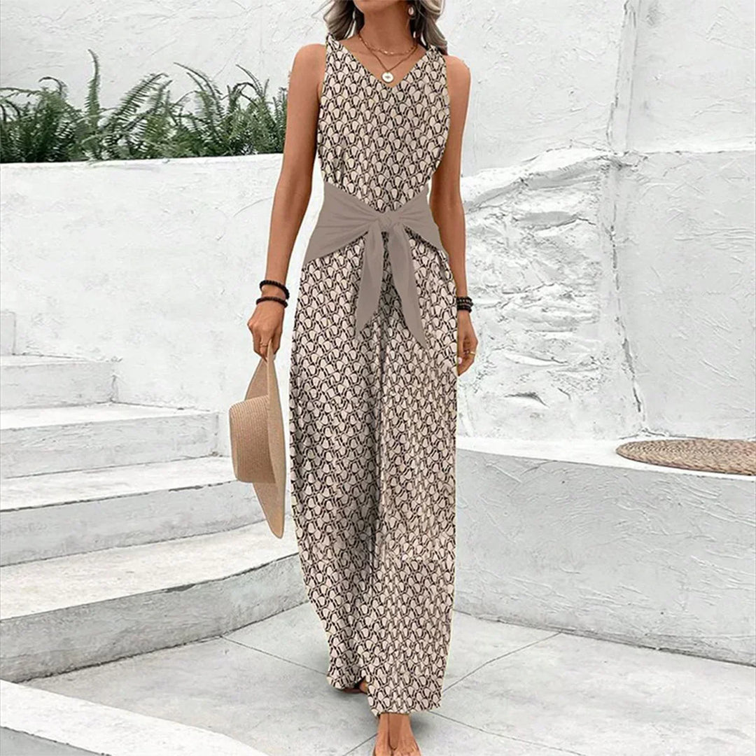 Juliana | Lättburen ärmlös jumpsuit