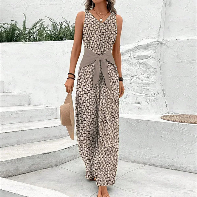 Juliana | Lättburen ärmlös jumpsuit