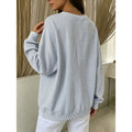 Corinna | Avslappnad Randig Sweatshirt