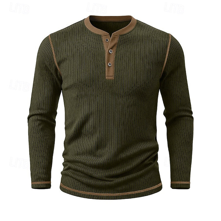 Jared | Ribbade Henley Skjorta