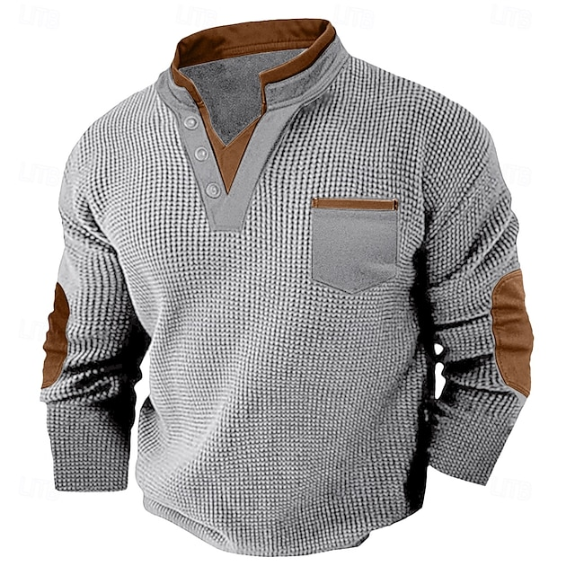 Harvey | Texturerad Henley Skjorta