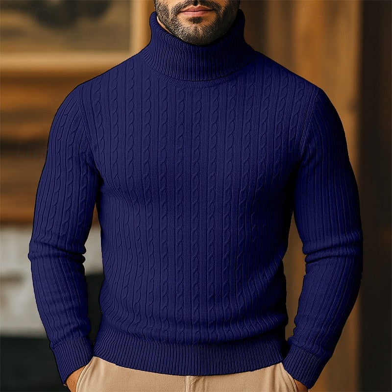 Rupert | Kabelstickad Polotröja