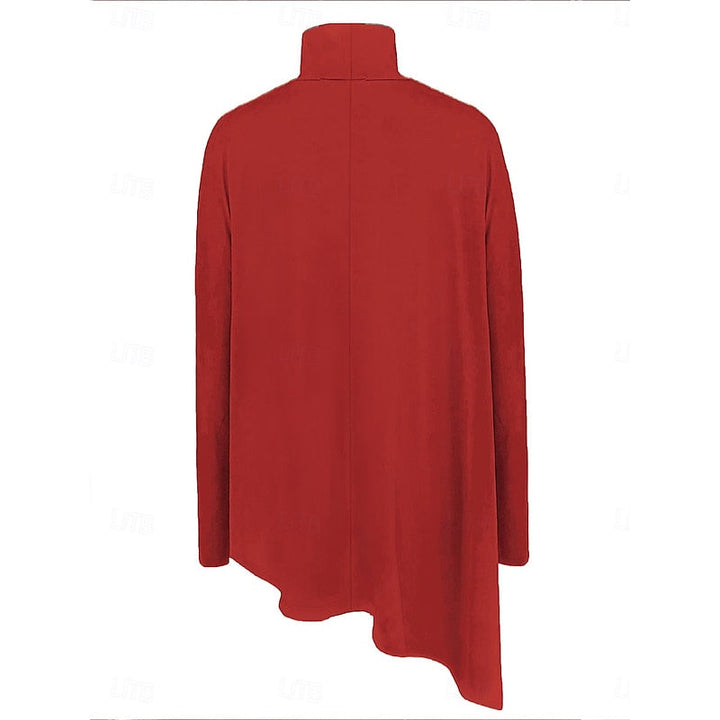 Evelyn | Draperad Asymmetrisk Turtleneck Topp