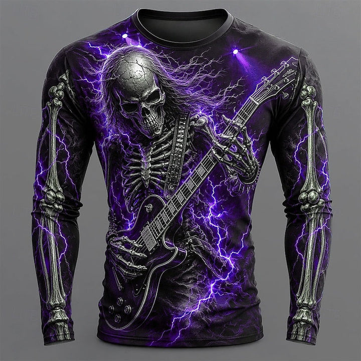 Ronan | Skelettgitarr Halloween Långärmad T-shirt