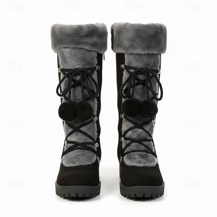 Sabrina | Mysiga Snörade Vinterstövlar