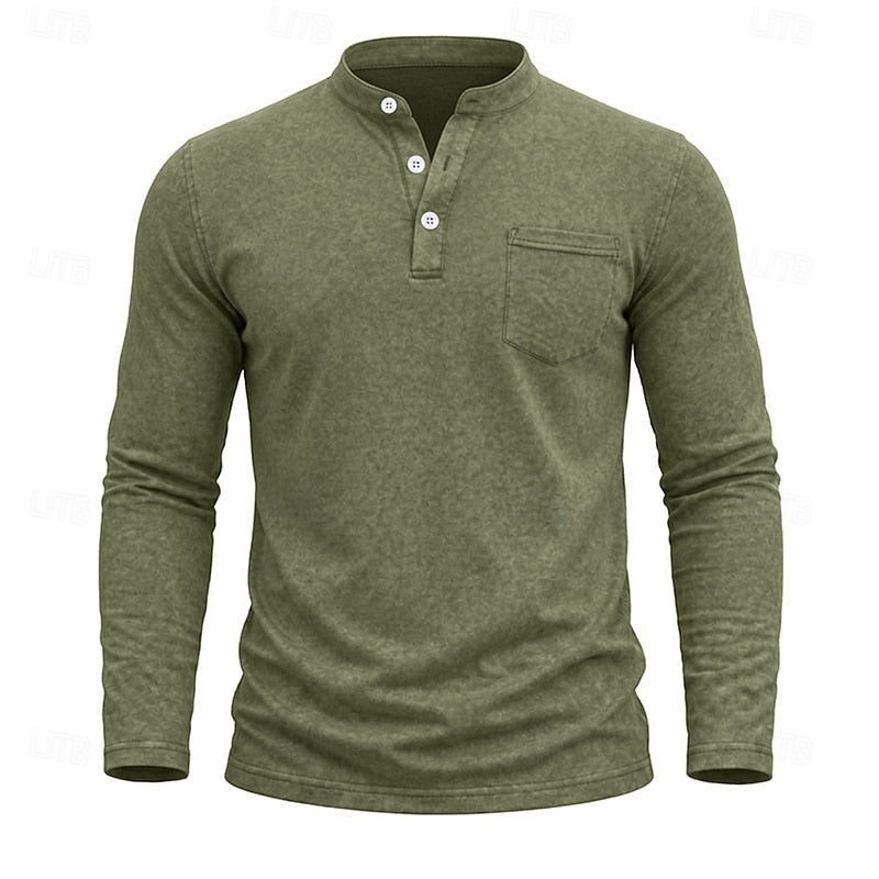 Weston | Klassisk Henley Långärmad Skjorta