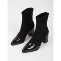 Beatrix | Cap-Toe Chunky Heel Ankelstövlar