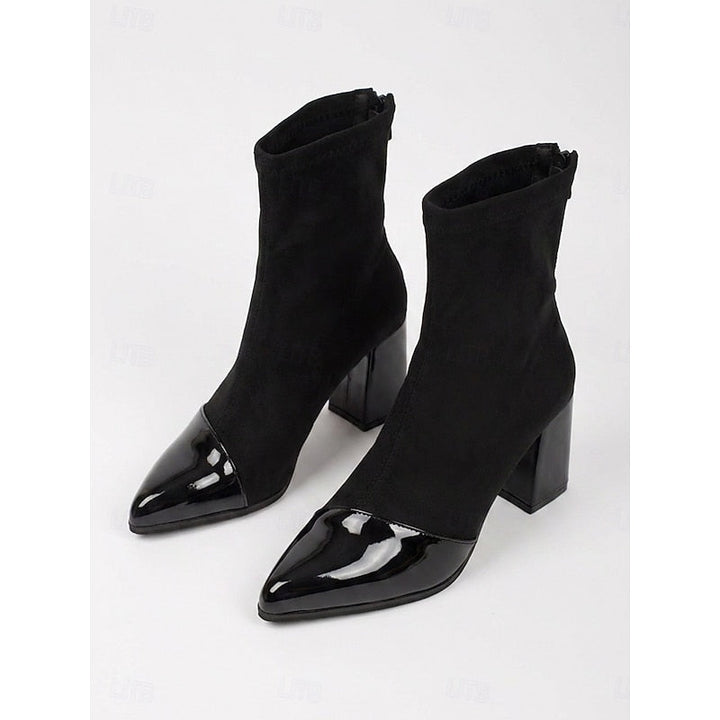 Beatrix | Cap-Toe Chunky Heel Ankelstövlar