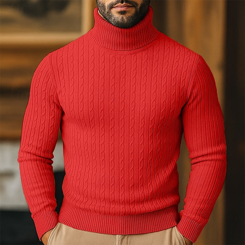 Rupert | Kabelstickad Polotröja