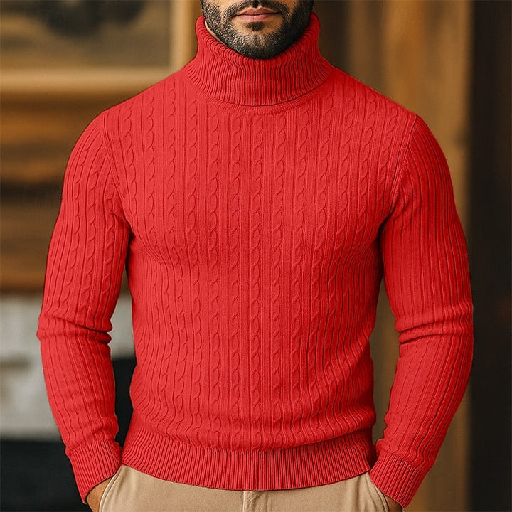 Rupert | Kabelstickad Polotröja
