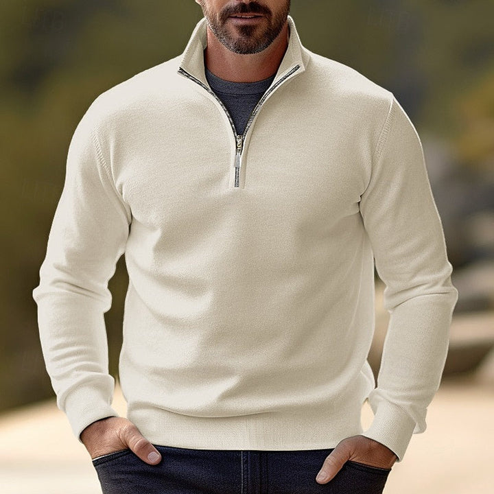 Quentin | Raffinerad Halv-Zip Pullover
