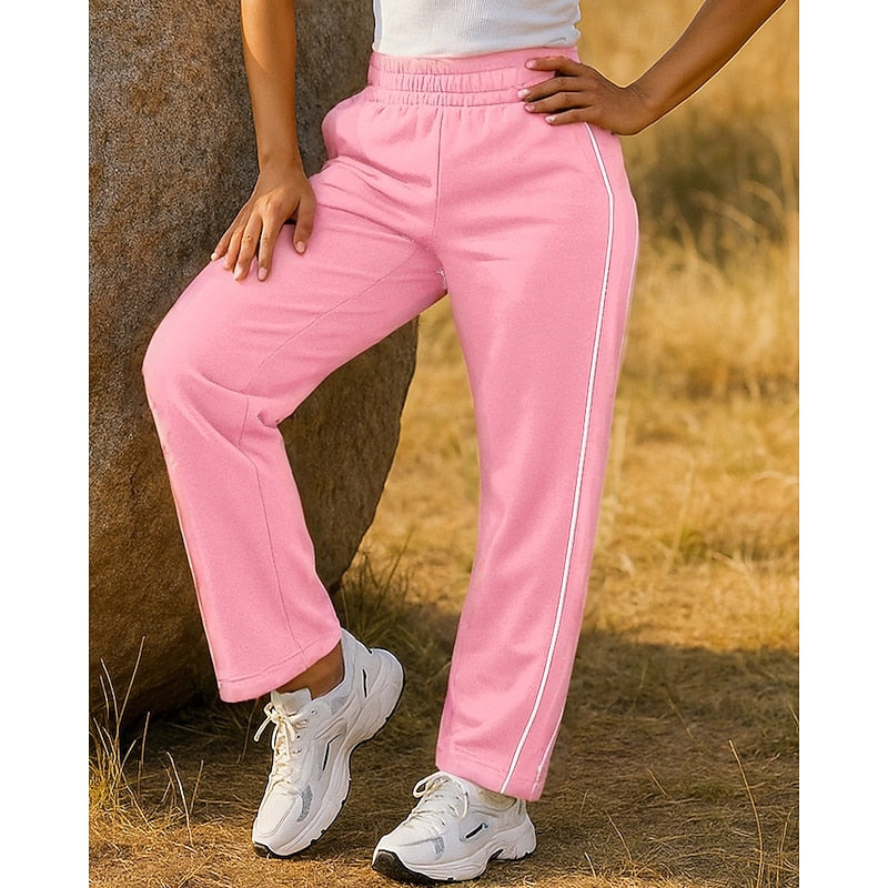Maisie | Avslappnade Joggers med Sidostrand