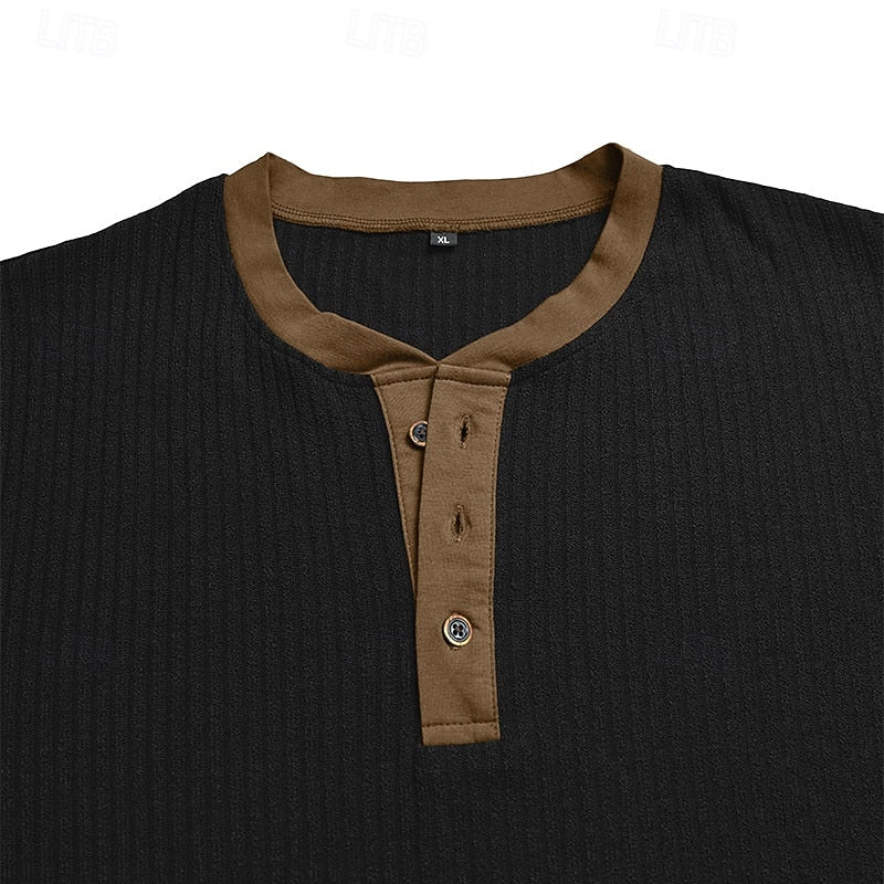 Jared | Ribbade Henley Skjorta