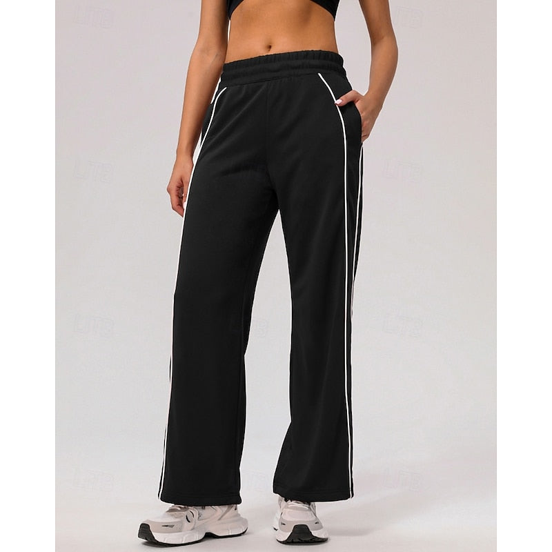 Maisie | Avslappnade Joggers med Sidostrand