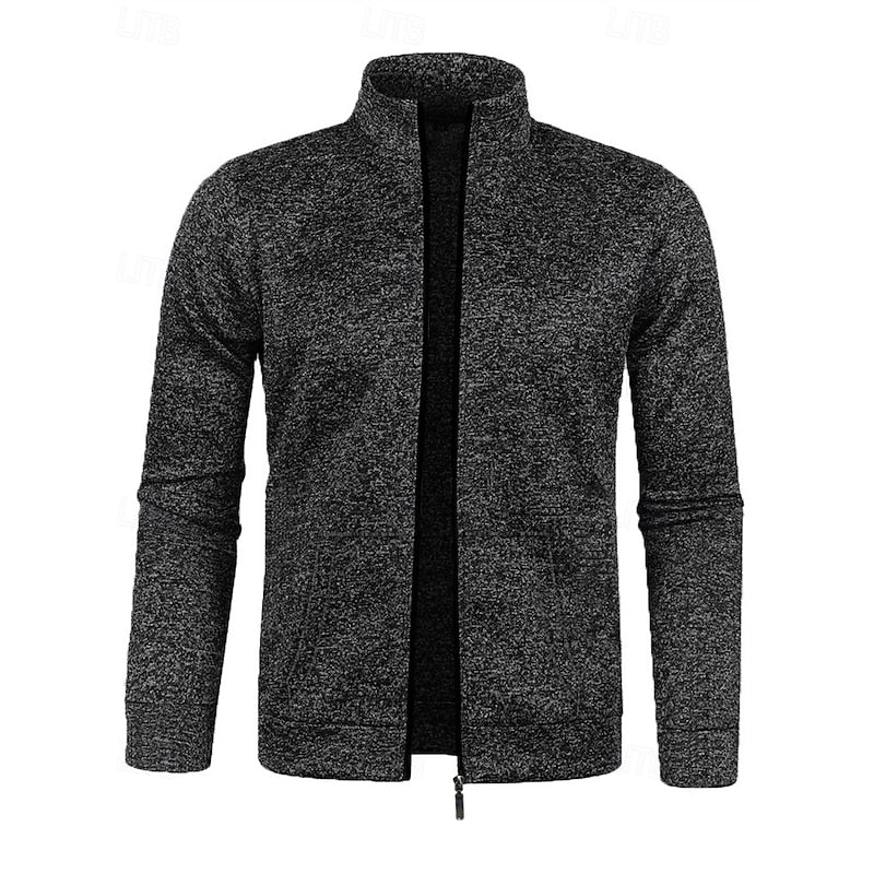 Caleb | Jacka med Full-Zip och Ståkrage