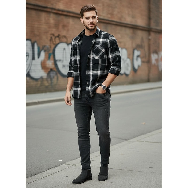 Colin | Klassisk Rutad Overshirt