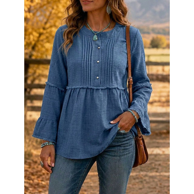 Rosalyn | Piffad Peplum Blus