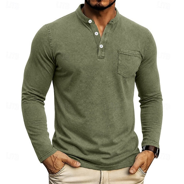 Weston | Klassisk Henley Långärmad Skjorta