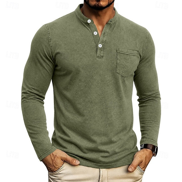 Weston | Klassisk Henley Långärmad Skjorta