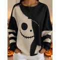 Noreen | Halloween Grafisk Crew-Neck Sweatshirt