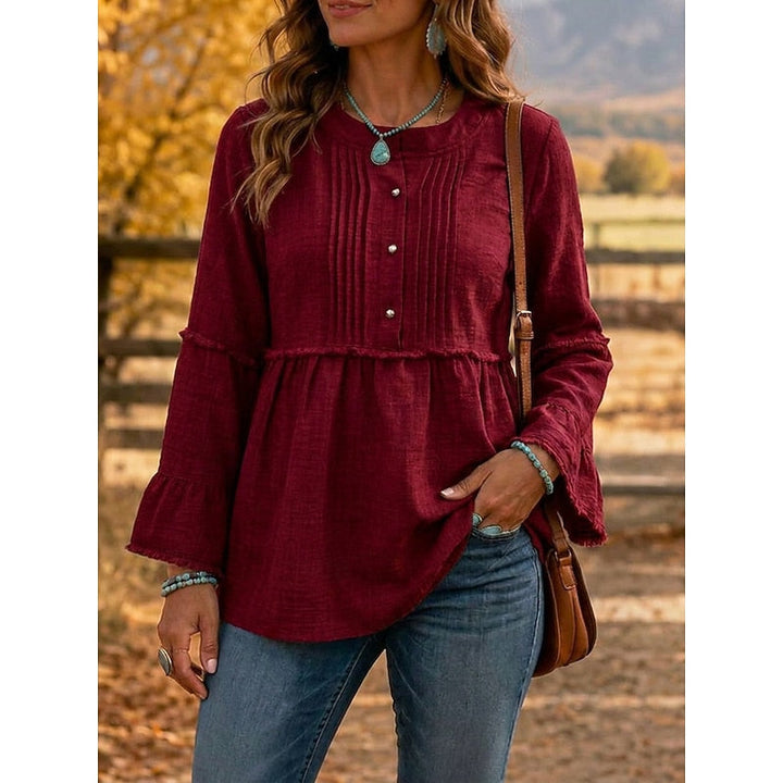 Rosalyn | Piffad Peplum Blus