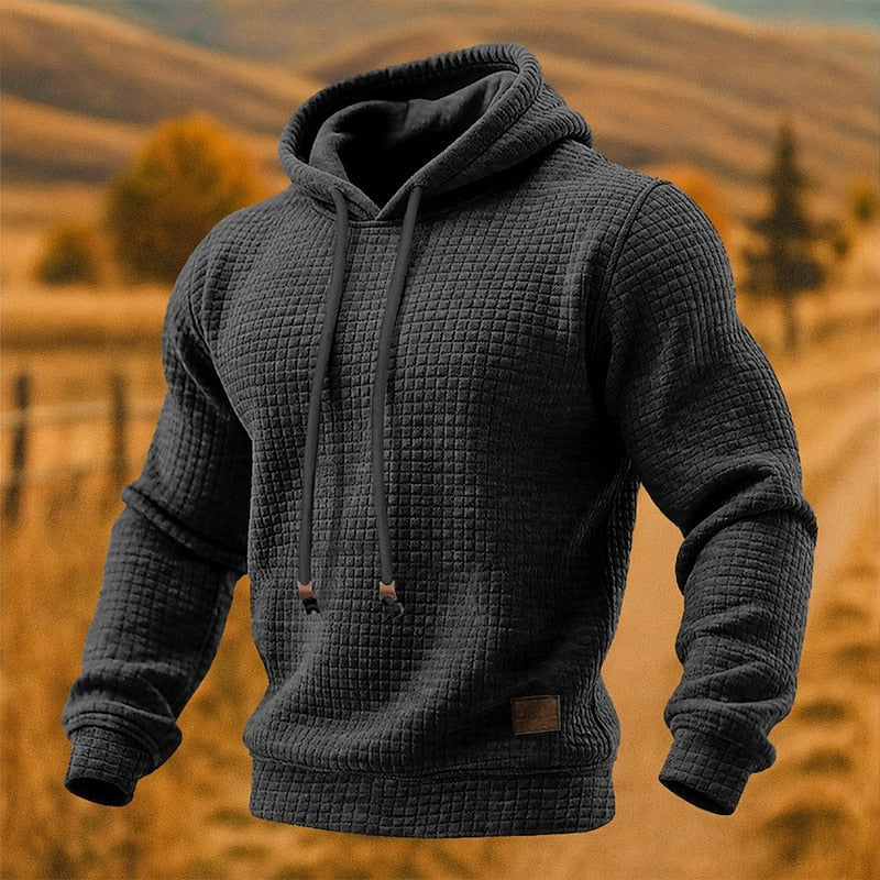 Beckett | Texturerad Pullover Hoodie