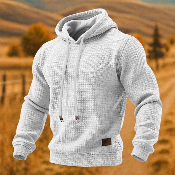 Beckett | Texturerad Pullover Hoodie