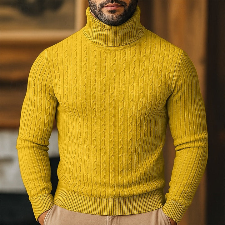 Rupert | Kabelstickad Polotröja