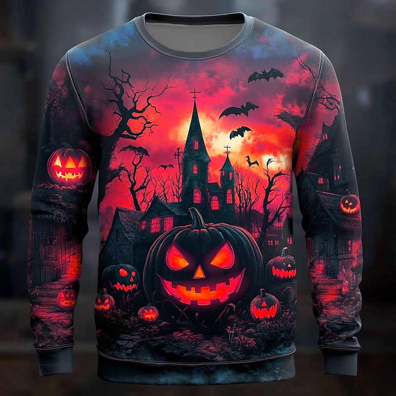 Casper | Halloween Grafisk Crew Neck Sweatshirt